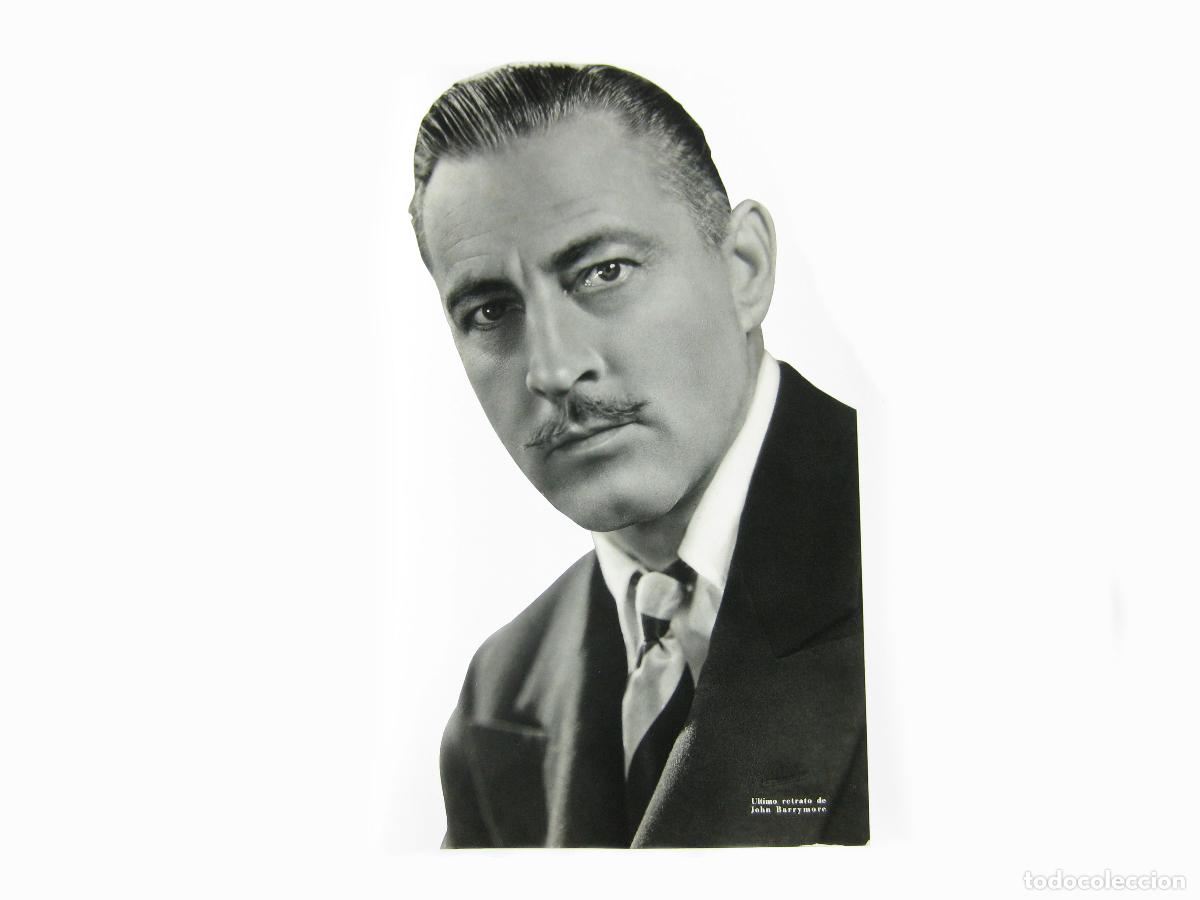 Fotograf&iacute;a antigua: FOTOGRAF&Iacute;A DEL ACTOR DE CINE JOHN BARRYMOR. POSITIVO ORIGINAL. TRANSPARENCIA DE CELULOIDE. A&Ntilde;OS 30