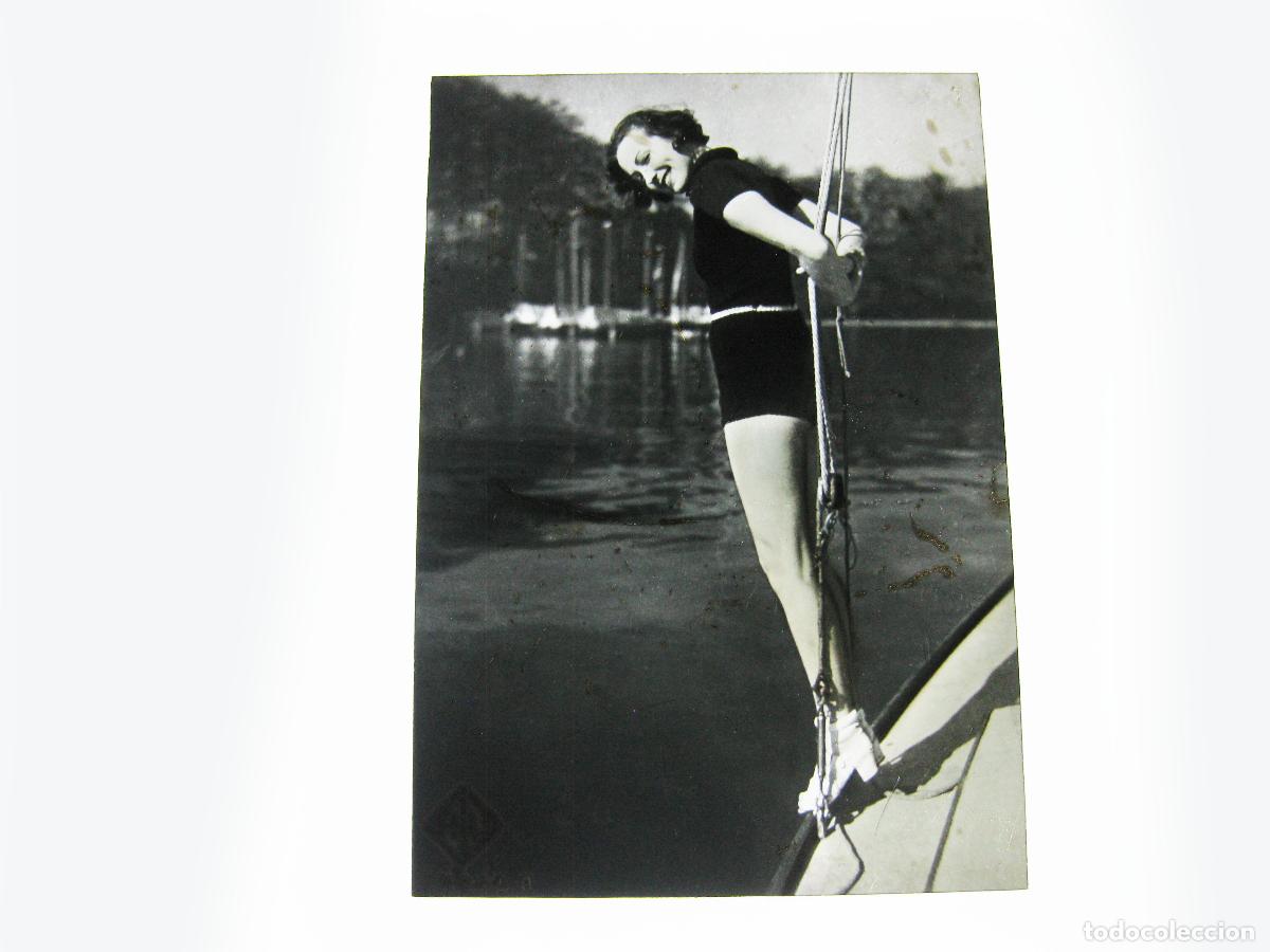 Fotograf&iacute;a antigua: FOTOGRAF&Iacute;A DE ACTRIZ CINE. POSITIVO ORIGINAL. TRANSPARENCIA DE CELULOIDE. A&Ntilde;OS 30 &Oacute; 40