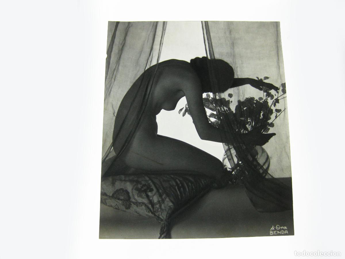 Fotograf&iacute;a antigua: FOTOGRAF&Iacute;A ESTUDIO D&acute;ORA. ARTHUR BENDA. MUJER DESNUDA. POSITIVO ORIGINAL. TRANSPARENCIA DE CELULOIDE
