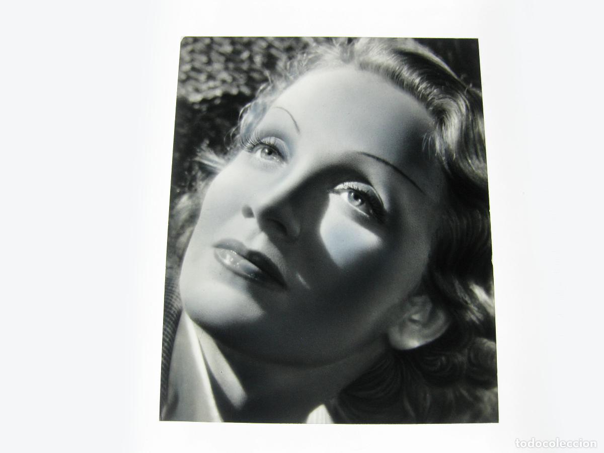 Fotograf&iacute;a antigua: FOTOGRAF&Iacute;A DE LA ACTRIZ CINE MARLENE DIETRICH. POSITIVO ORIGINAL. TRANSPARENCIA DE CELULOIDE.