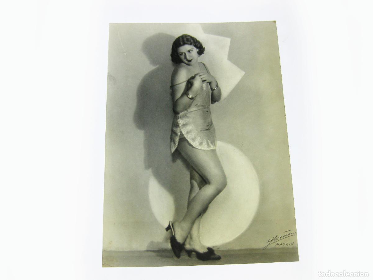 Fotograf&iacute;a antigua: FOTOGRAF&Iacute;A DE ARTISTA O ACTRIZ CINE. POSITIVO ORIGINAL. TRANSPARENCIA DE CELULOIDE.