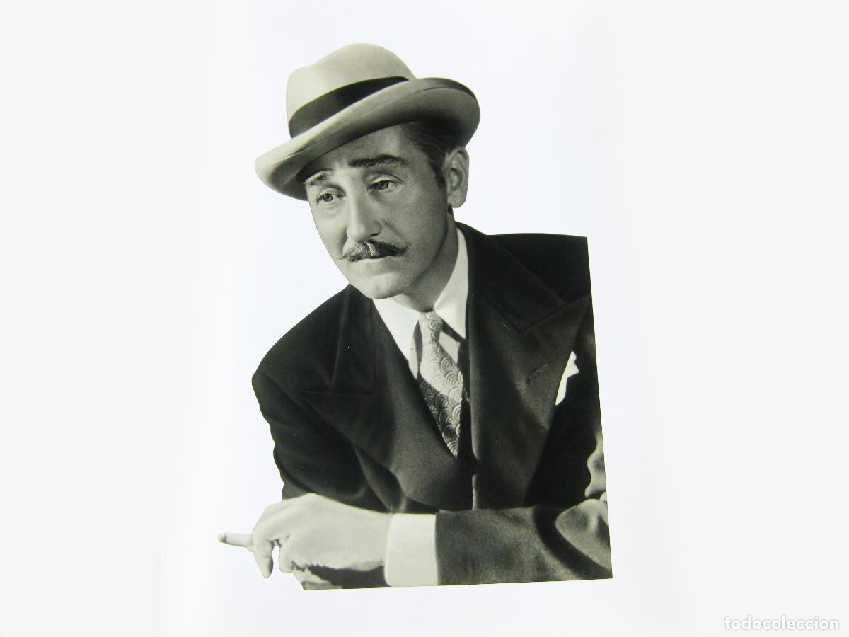 Fotografia antiga: FOTOGRAF&Iacute;A DEL ACTOR DE CINE ADOLPHE MENJOU. POSITIVO ORIGINAL. TRANSPARENCIA DE CELULOIDE.