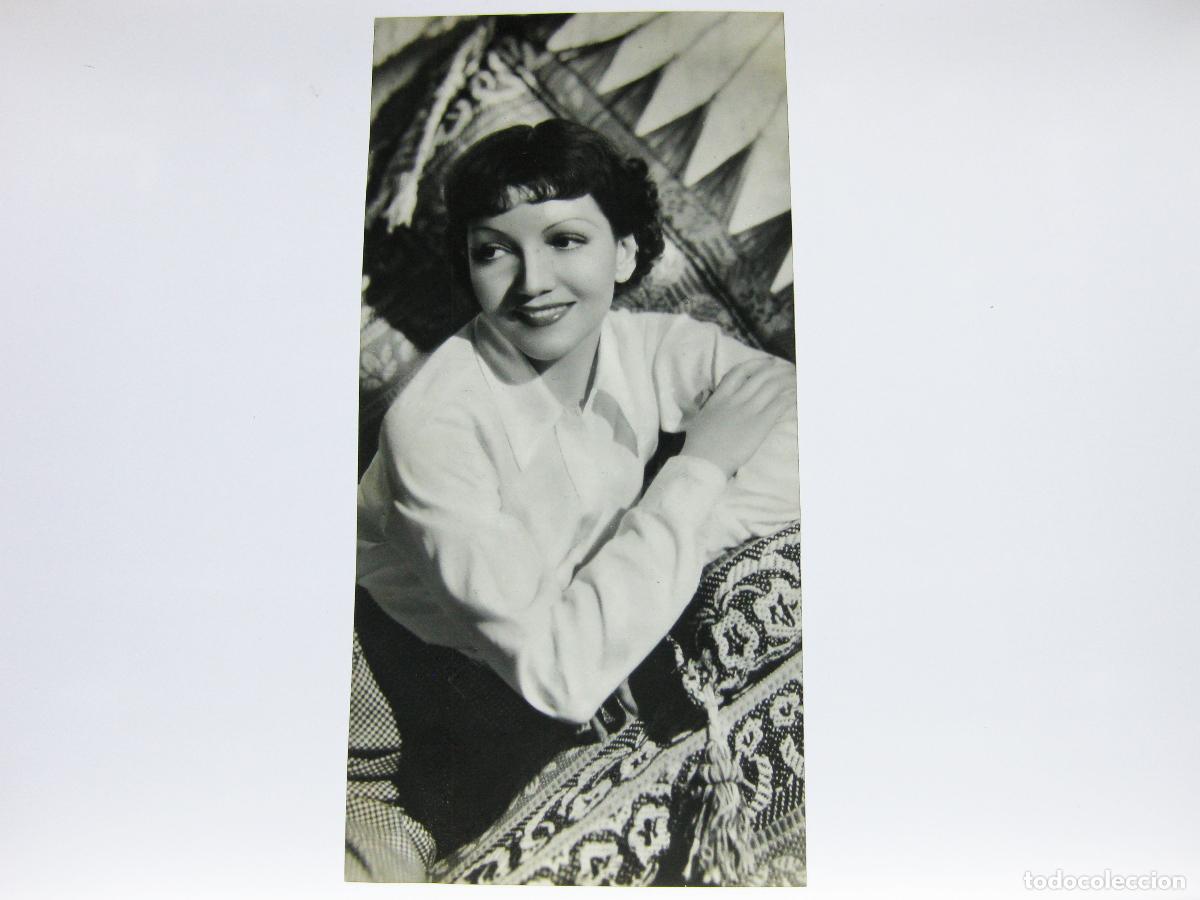 Fotograf&iacute;a antigua: FOTOGRAF&Iacute;A DE LA ACTRIZ DE CINE CLAUDETTE COLBERT. POSITIVO ORIGINAL. TRANSPARENCIA DE CELULOIDE.