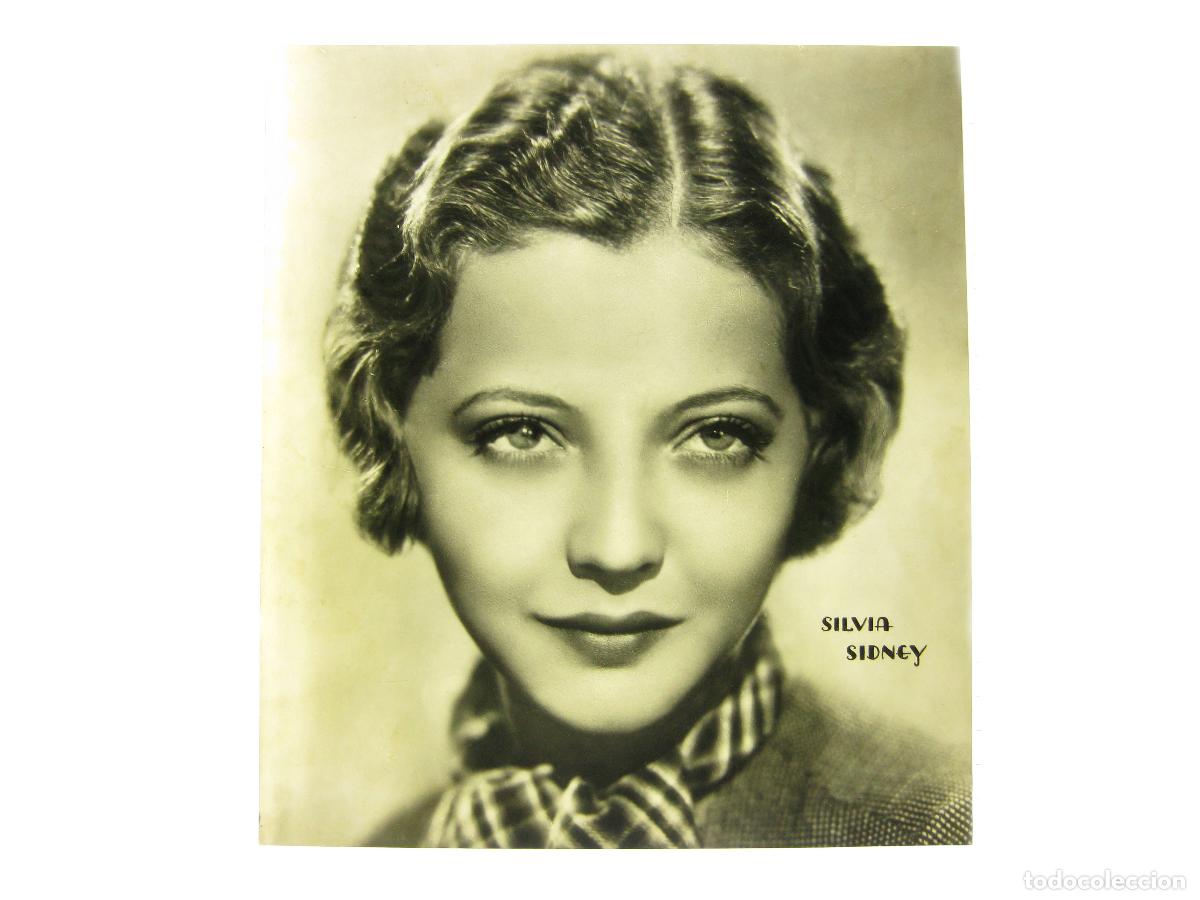 Fotograf&iacute;a antigua: FOTOGRAF&Iacute;A DE LA ACTRIZ SYLVIA SIDNEY. POSITIVO ORIGINAL. TRANSPARENCIA DE CELULOIDE.