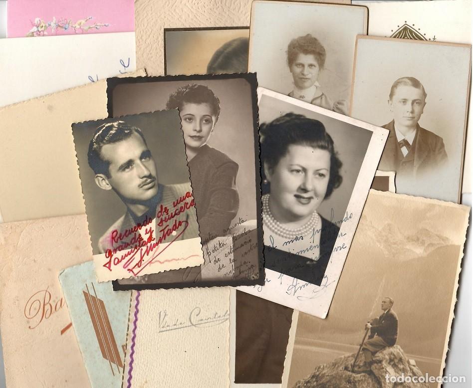 Fotografia antiga: 17 Antiguas fotos de personas - Estudios fotogr&aacute;ficos / Lote muy comercial - Ideal para reventa