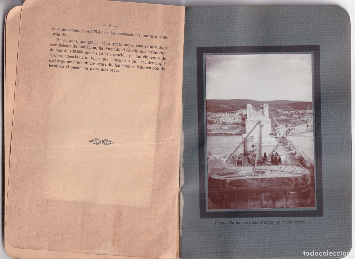 Fotografia antiga: Rese&ntilde;a y fotos puente sobre el r&iacute;o Tajo construido carretera Colmenar de Oreja a la de Toledo 1912