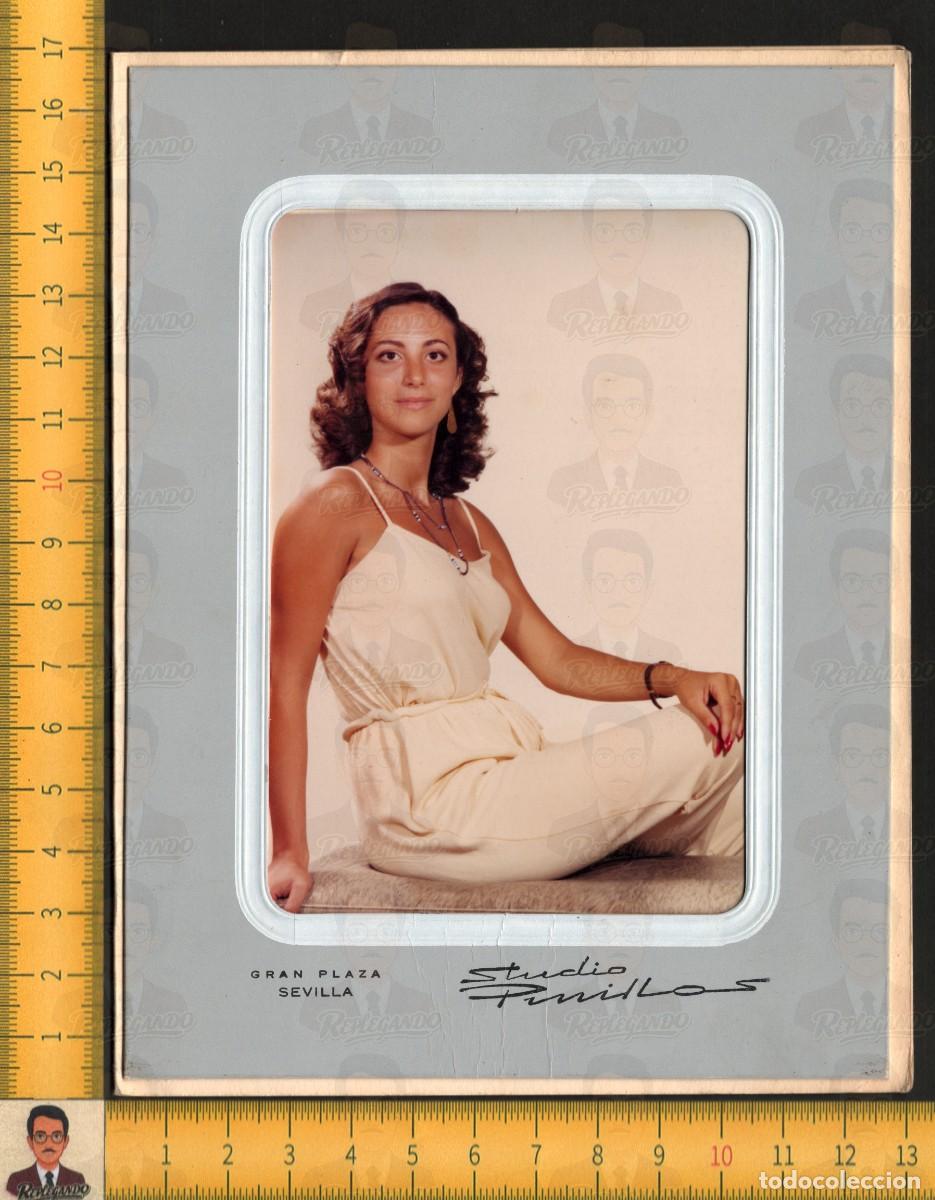 Fotograf&iacute;a antigua: RETRATO MUJER JOVEN GUAPA ELEGANTE SEXY POSA - VESTIDO MODA - FOTOGRAF&Iacute;A ART&Iacute;STICA VINTAGE A&Ntilde;O 1981