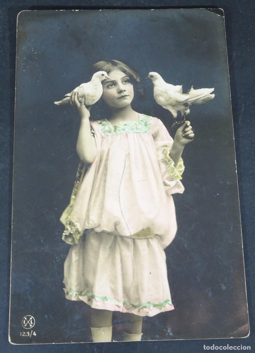 Alte Fotografie: ANTIGUA FOTOGRAF&Iacute;A DE ESTUDIO, NI&Ntilde;A POSANDO, VER FOTOS