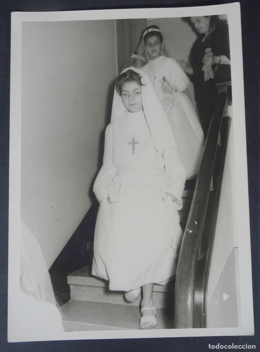 Alte Fotografie: ANTIGUA FOTOGRAF&Iacute;A , NI&Ntilde;A TRAJE PRIMERA COMUNI&Oacute;N, VER FOTOS