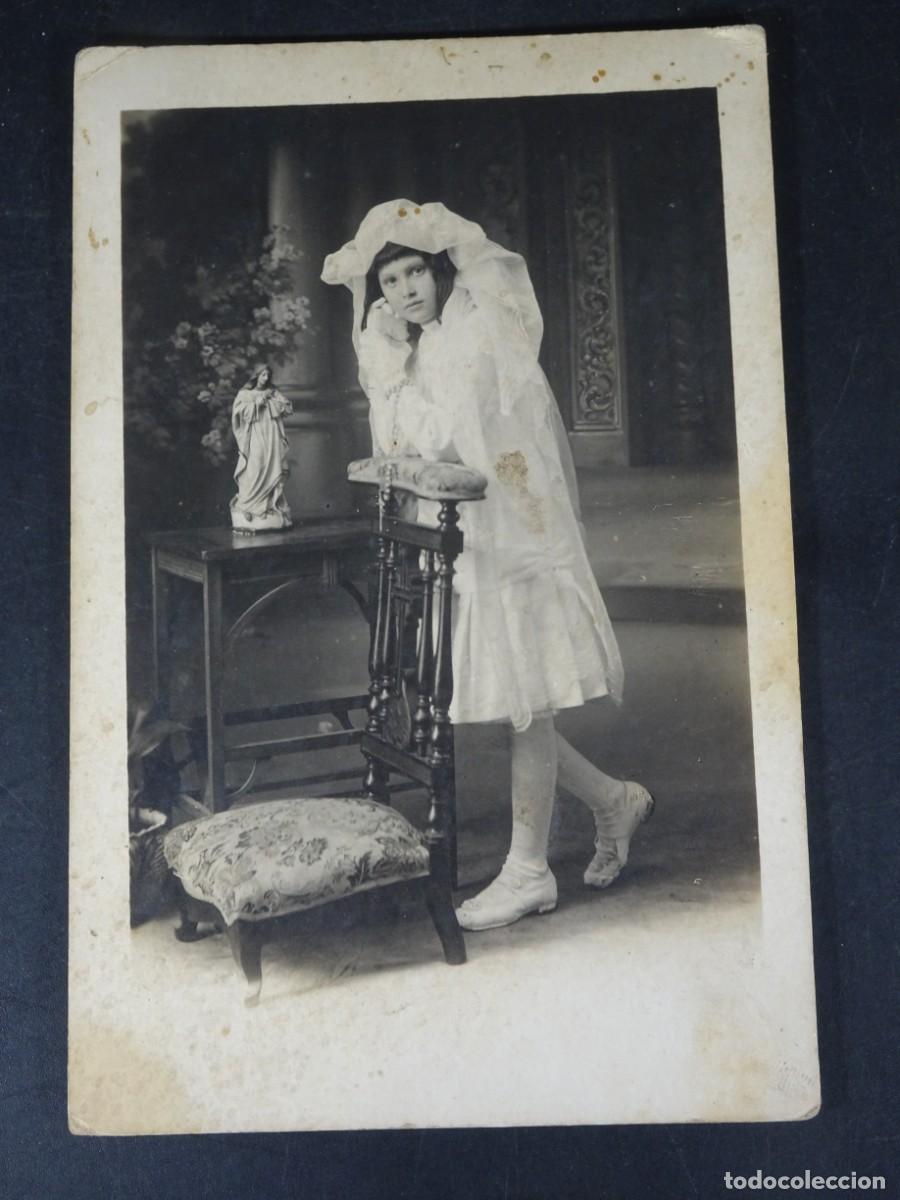 Alte Fotografie: ANTIGUA FOTOGRAF&Iacute;A DE ESTUDIO, NI&Ntilde;A, PRIMERA COMUNI&Oacute;N, FOTO ESPA&Ntilde;A, BARCELONA, VER FOTOS