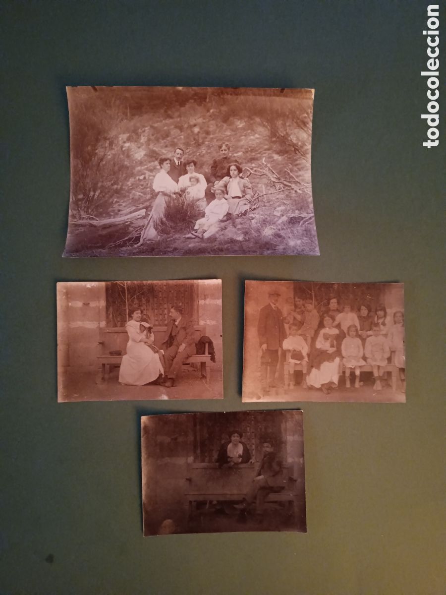 Alte Fotografie: 4 FOTOGRAF&Iacute;AS - ABADIA 1913 - FOTOS FAMILIARES LUIS ROBINET