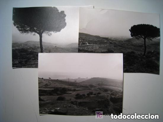 Fotograf&iacute;a antigua: BADALONA - BARRIO CANYET - 3 FOTOS DE GRAN FORMATO - 24 x 18 cm . LOTE 3 FOTOGRAFIAS ORIGINALES DE