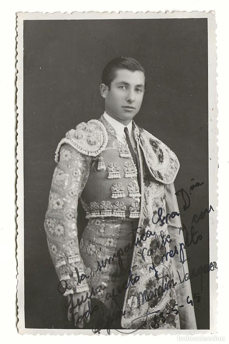 Fotograf&iacute;a antigua: Fotografia dedicada de Pepin Martin V&aacute;zquez 9 x 14 cm.