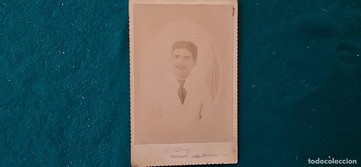 Fotograf&iacute;a antigua: FOTOGRAFIA RETRATO CABALLERO (MATANZAS - CUBA) FOTO SAINZ