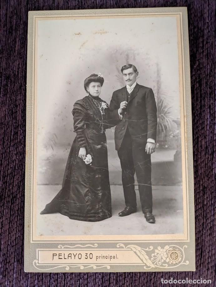 Fotograf&iacute;a antigua: Fotografia de matrimonio de principios de siglo XX. J. E. Puig.