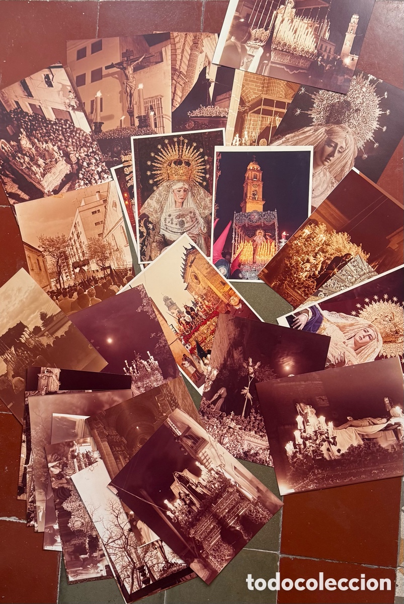 Fotografia antiga: Lote de 36 fotos buen tama&ntilde;o de la SS de Jerez
