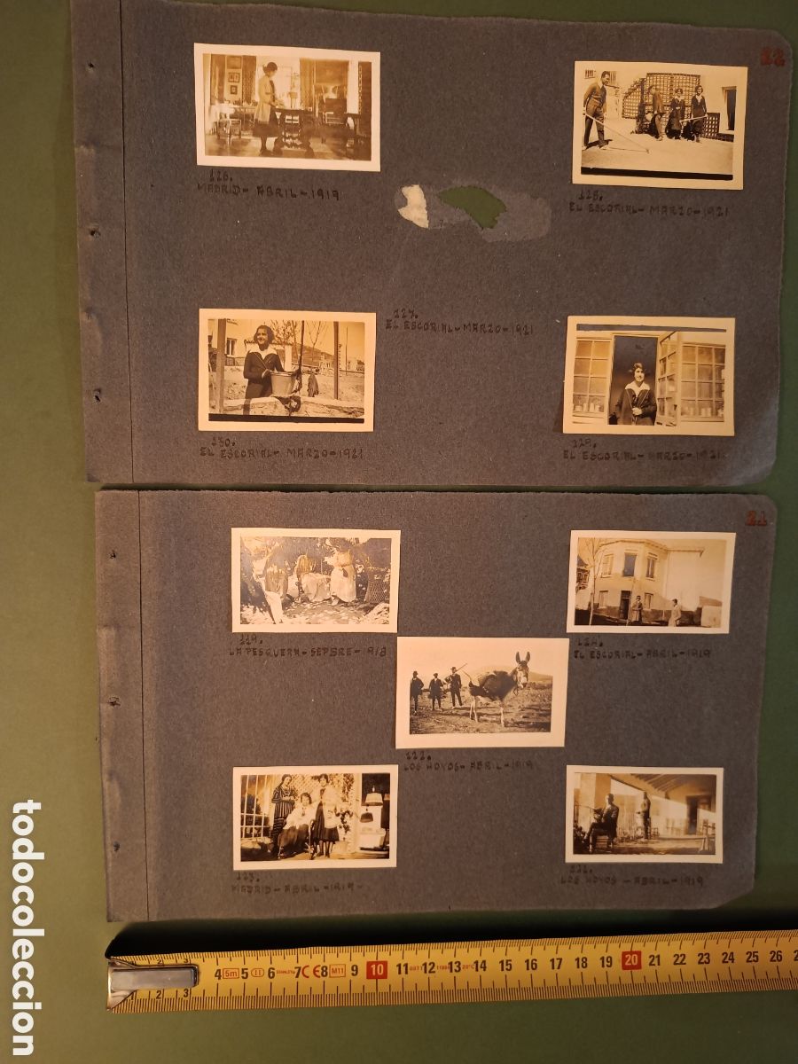 Fotograf&iacute;a antigua: 10 FOTOGRAF&Iacute;AS - 1919 - 1921 - EL ESCORIAL - MADRID - LOS HOYOS - LA PESQUERA