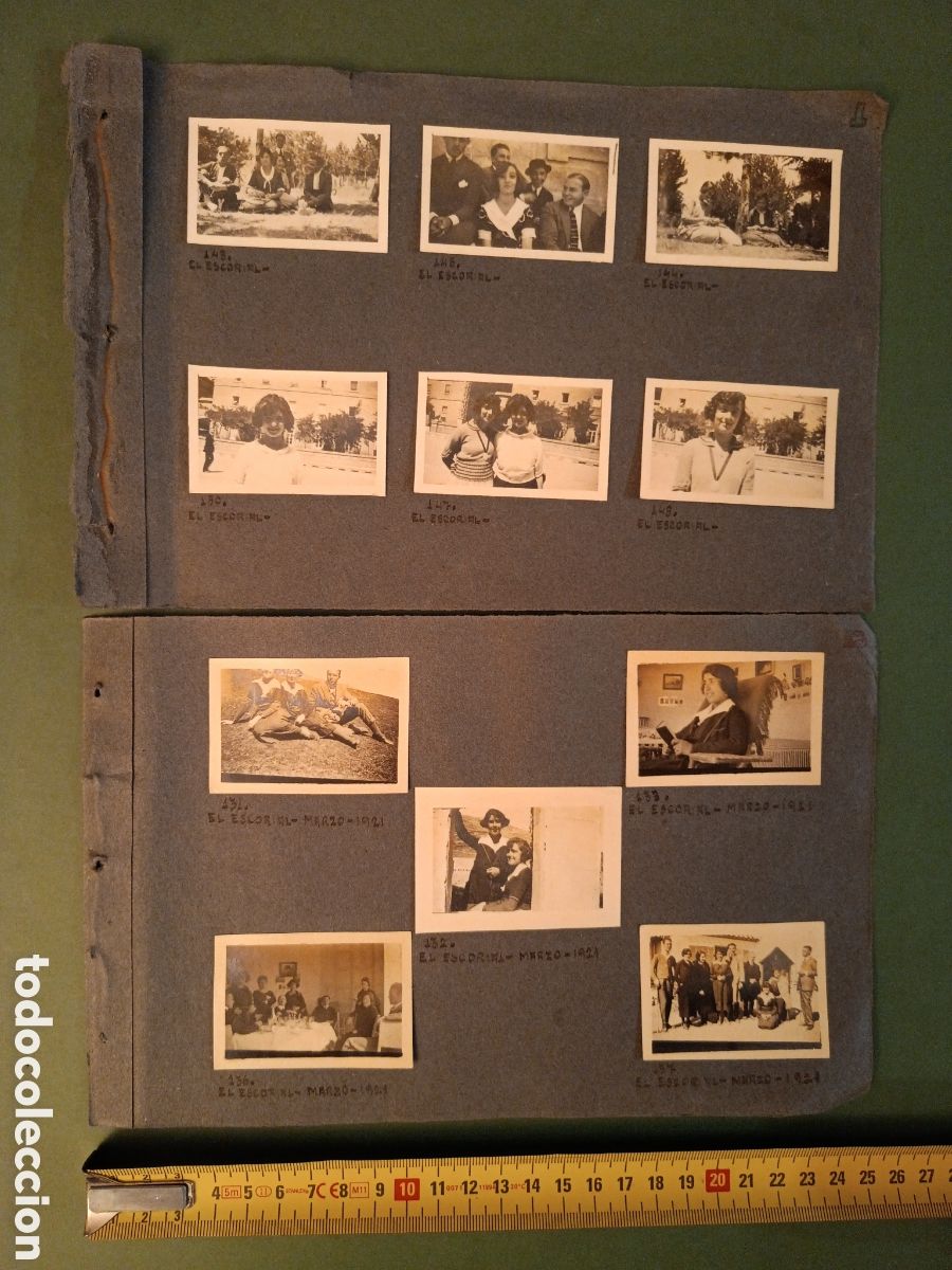 Fotograf&iacute;a antigua: 10 FOTOGRAF&Iacute;AS - 1921 - EL ESCORIAL