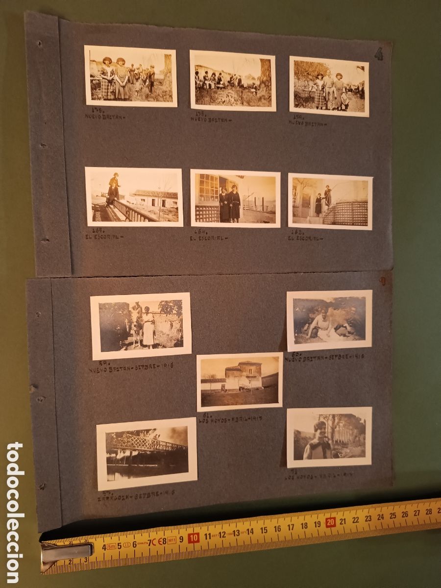 Fotograf&iacute;a antigua: 10 FOTOGRAF&Iacute;AS - 1916 - 1917 - NUEVO BAZTAN - EL ESCORIAL - LOS HOYOS - ZARAGOZA