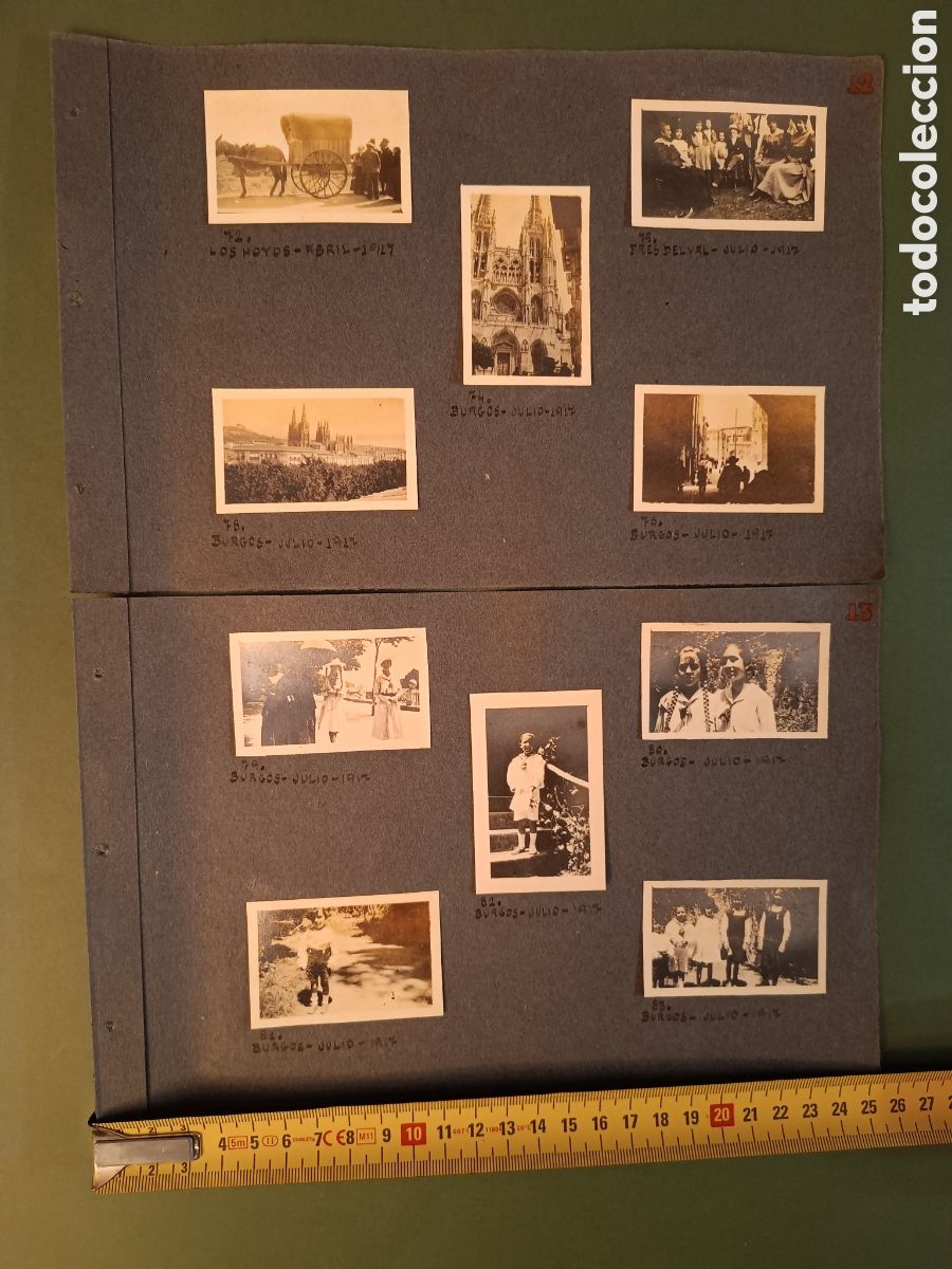 Fotograf&iacute;a antigua: 10 FOTOGRAF&Iacute;AS - 1917 - BURGOS - LOS HOYOS - FRES DEL VAL