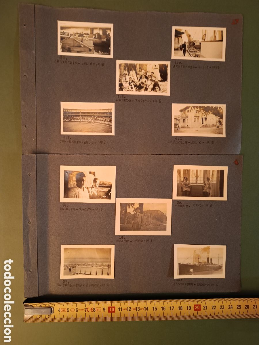 Fotograf&iacute;a antigua: 10 FOTOGRAF&Iacute;AS - 1916 - 1918 - LAREDO - SANTANDER - PENILLA - CANTABRIA - MADRID