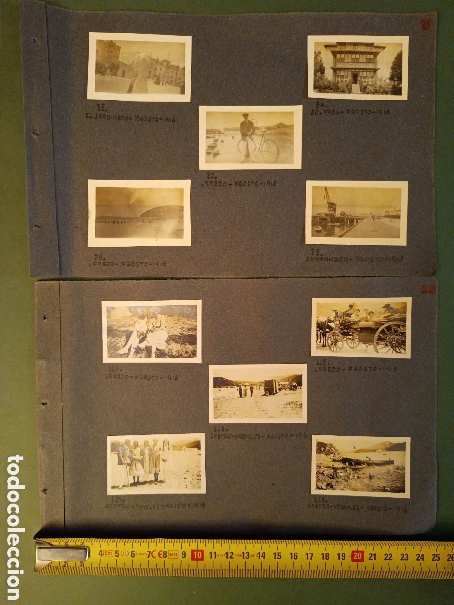 Fotograf&iacute;a antigua: 10 FOTOGRAF&Iacute;AS - AGOSTO 1918 - LAREDO - CANTABRIA