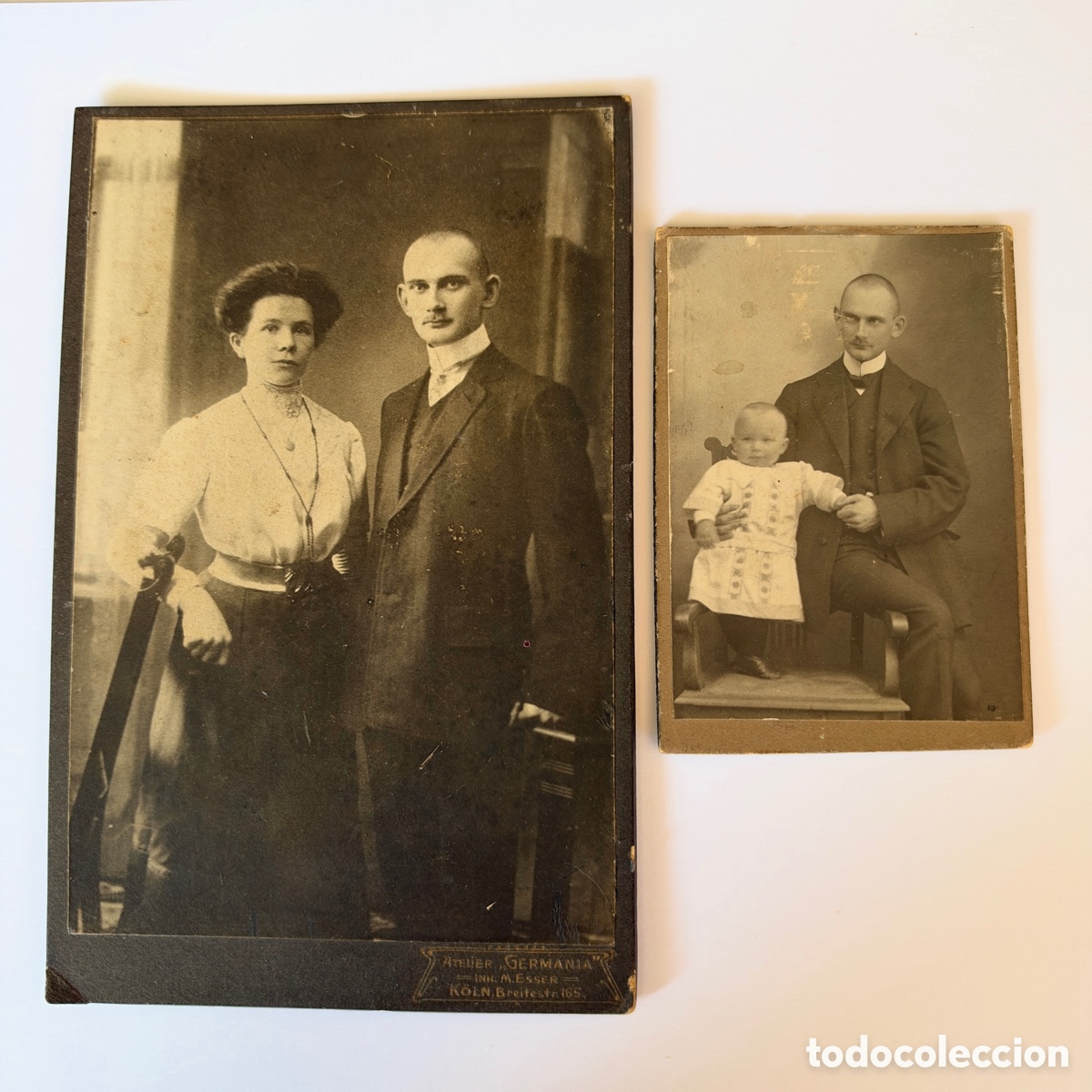 Fotografia antiga: 2 fotos familiares muy antiguas