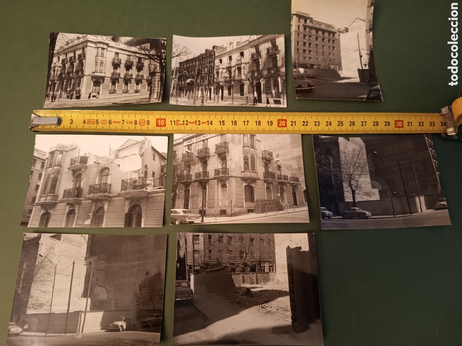 Fotograf&iacute;a antigua: 8 FOTOGRAF&Iacute;AS DE 1965 - CALLE FERRAZ N&ordm; 62 MADRID
