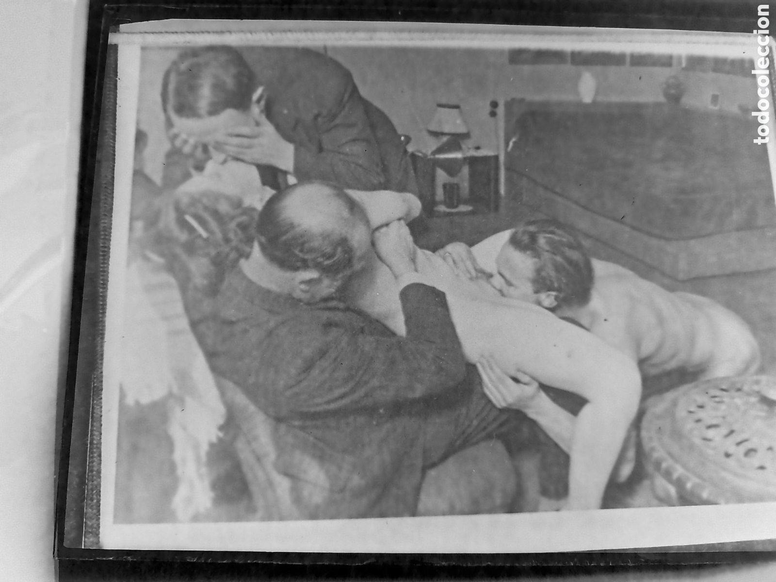 Alte Fotografie: ANTIGUO NEGATIVO ESCENA PORNOGRAGICA SEXO EXPLICITO 12 X 9 CM
