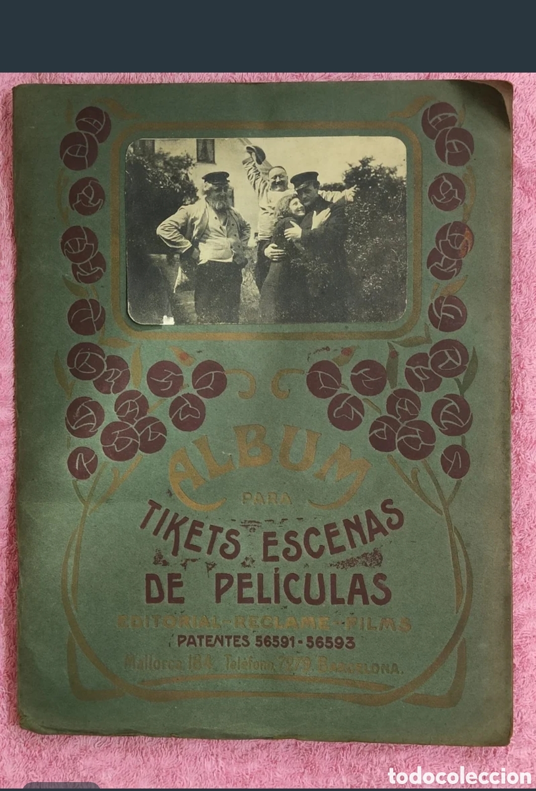 Fotografia antiga: ALBUM TICKETS ESCENAS DE PEL&Iacute;CULAS