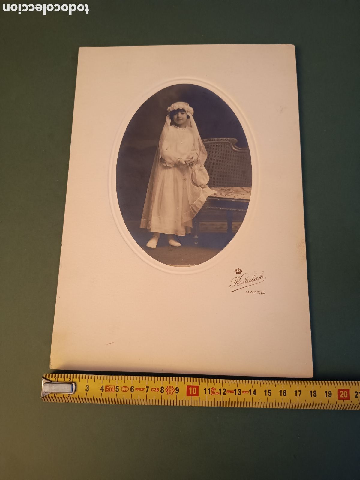 Fotografia antiga: FOTOGRAF&Iacute;A DE KAULAK - COMUNI&Oacute;N DE CARMEN PELEGRIN 1929