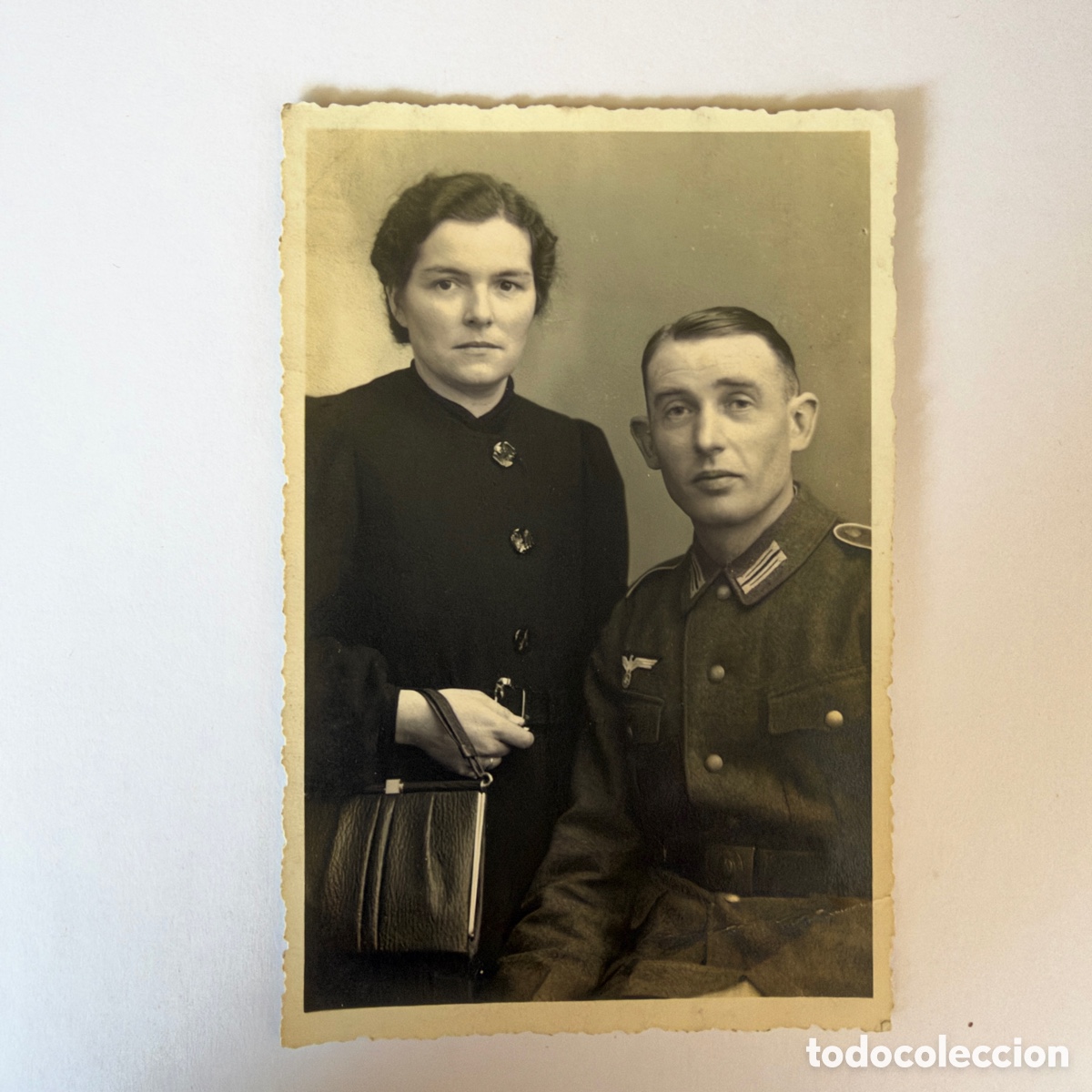 Antique Photography: Foto de soldado alem&aacute;n junto a mujer