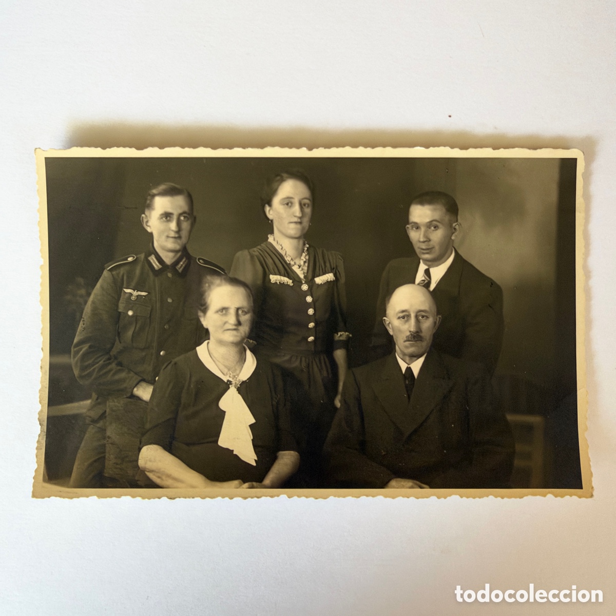 Antique Photography: Foto de soldado alem&aacute;n junto a familia