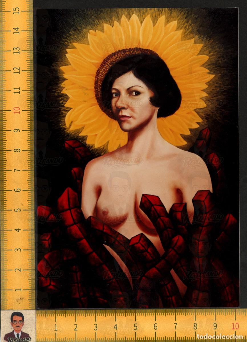 Antique Photography: MUJER DESNUDA PECHOS GIRASOL - EROTISMO SURREALISMO - FOTO CUADRO PRESENCIA ESENCIA POTENCIA 1995