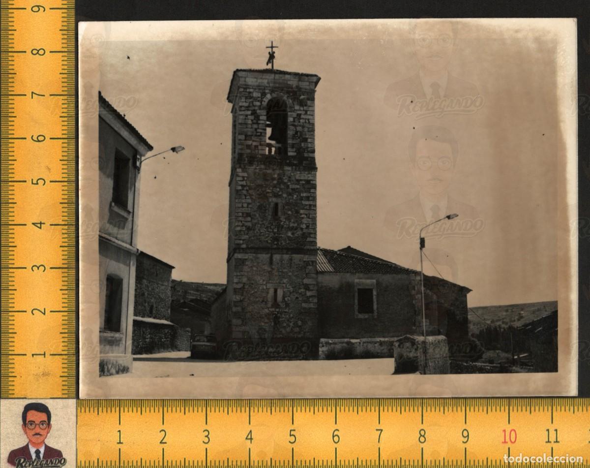 Antique Photography: IGLESIA SAN MART&Iacute;N DE TOURS SACRAMENIA SEGOVIA - TORRE CAMPANARIO ROM&Aacute;NICO - FOTO ANTIGUA A&Ntilde;OS 60