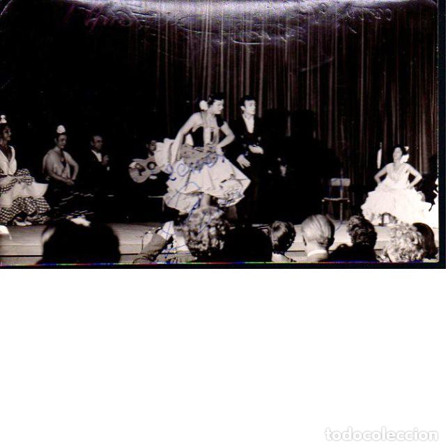 Alte Fotografie: Foto Rosa Dur&aacute;n. Trasera con dedicatoria de Manolo Vargas, Salom&eacute; de Cordoba, Mariquilla Heredia...