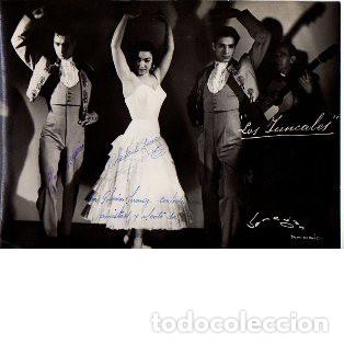 Alte Fotografie: Foto Los Juncales. Dedicada. Soledad Quir&oacute;s, M. Heredia, Rafael Heredia, Eugenio... Foto Venegas.