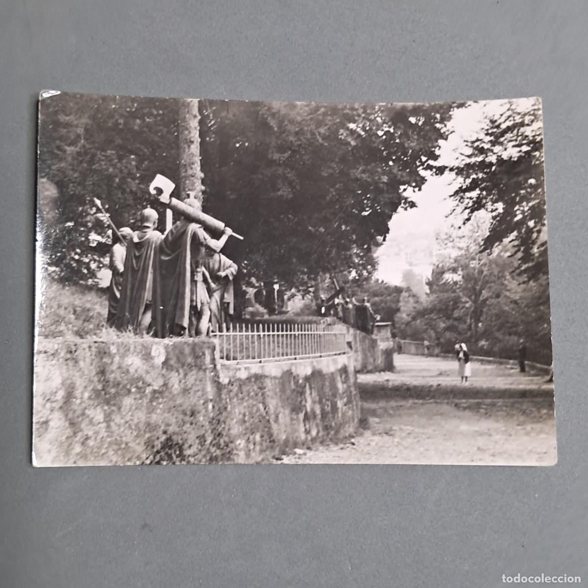 Antique Photography: Antigua fotograf&iacute;a del Viacrucis monumental, monte Pi&eacute;debat dentro del Santuario de Lourdes. A&ntilde;os 60