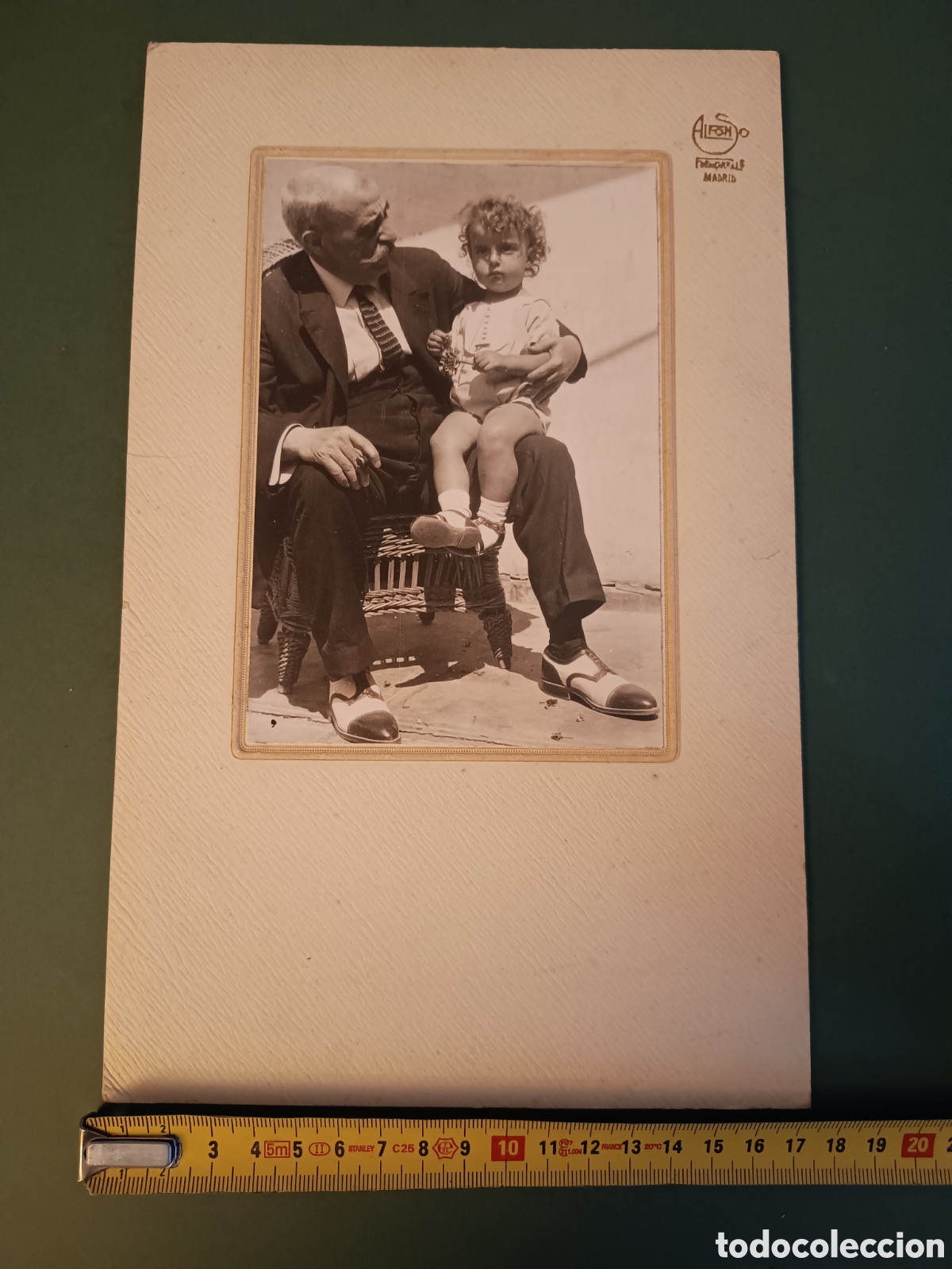 Fotograf&iacute;a antigua: FOTOGRAF&Iacute;A ALFONSO FUENCARRAL 6 - ALBERTO HDEZ DE RIVAS CON SU NIETO ALBERTO HDEZ DE TORRES 1925