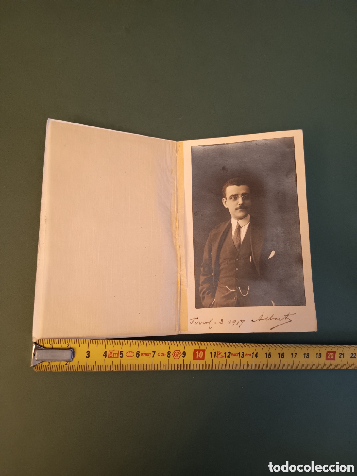 Photographie ancienne: FOTOGRAF&Iacute;A DEL FOT&Oacute;GRAFO PASCUAL REY FERROL 1917 - RETRATO DE ALBERTO HDEZ ACEITERO