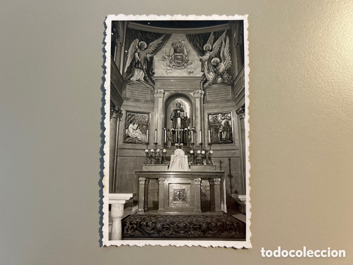 Fotograf&iacute;a antigua: Fotografia Altar de la primitiva capella de la casa natal de Sant Antoni Maria Claret &ndash; Sallent