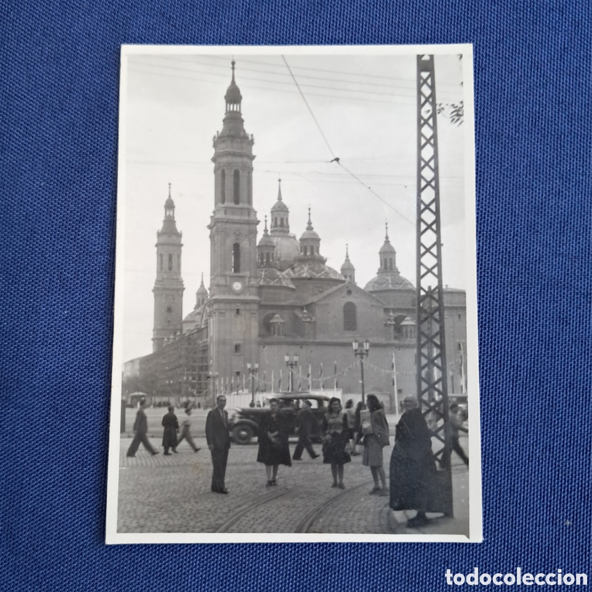 Alte Fotografie: Antigua fotograf&iacute;a de la Bas&iacute;lica de Nuestra Se&ntilde;ora del Pilar, Zaragoza. A&ntilde;os 50 - 60
