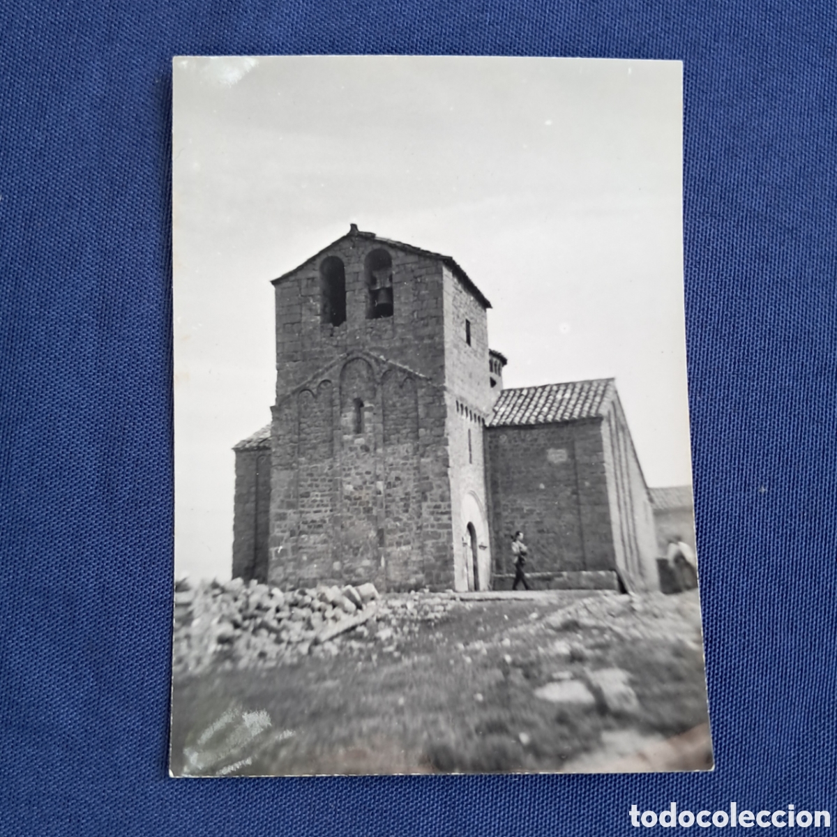 Fotografia antiga: Antigua fotograf&iacute;a, Iglesia rom&aacute;nica de Sant Cugat del Rac&oacute;, Nav&agrave;s (antes de la restauraci&oacute;n) 1958