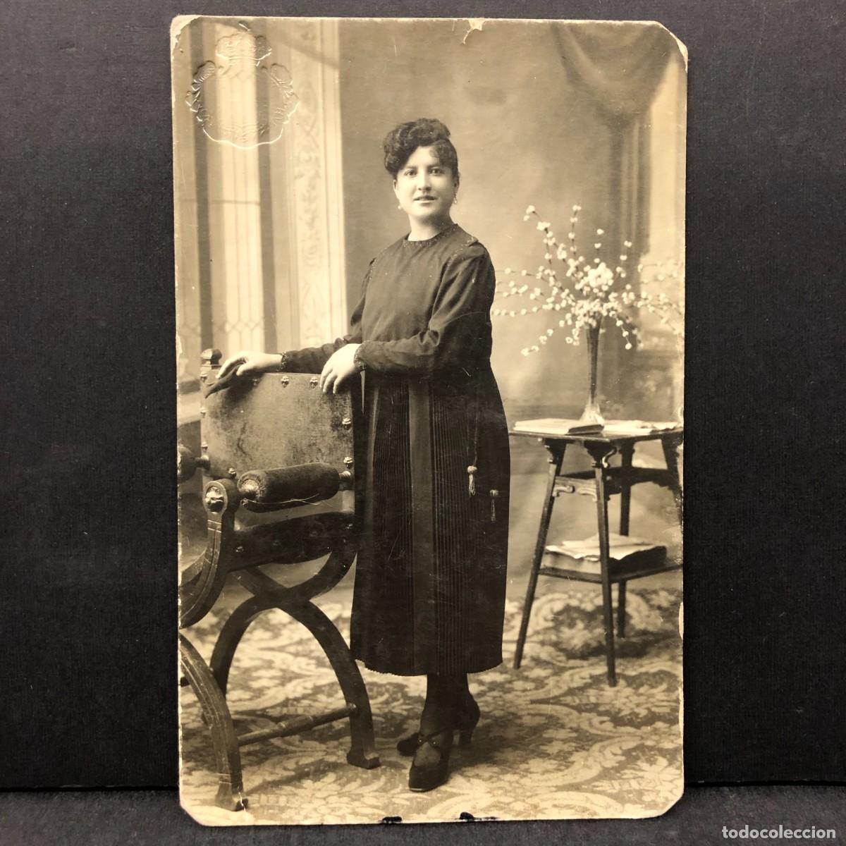 Fotograf&iacute;a antigua: FOTOGRAF&Iacute;A - E. GAUS&Iacute; - L&Eacute;RIDA - TARJETA POSTAL - MODERNISTA - MUJER - DAMA / 814
