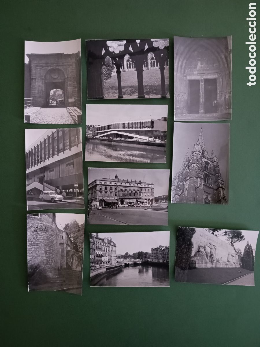 Photographie ancienne: 10 FOTOGRAF&Iacute;AS DE BAYONNE FRANCIA - A&Ntilde;OS 60 - 10,5x7,5cm aprox.