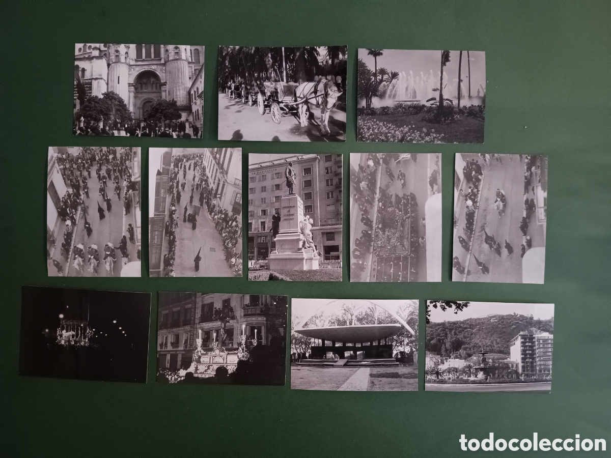 Photographie ancienne: 12 FOTOGRAF&Iacute;AS DE M&Aacute;LAGA - A&Ntilde;OS 60 - 10,5x7,5cm aprox.