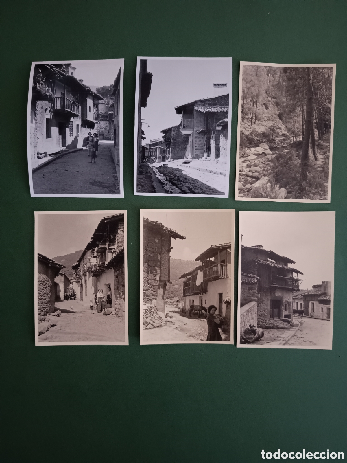 Alte Fotografie: 6 FOTOGRAF&Iacute;AS DE PUEBLO SIERRA DE GREDOS - A&Ntilde;OS 60 - 10,5x7,5cm aprox.