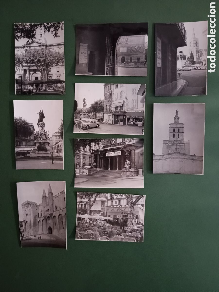 Fotograf&iacute;a antigua: 9 FOTOGRAF&Iacute;AS DE AVIGNON - A&Ntilde;OS 60 - 10,5x7,5cm aprox.