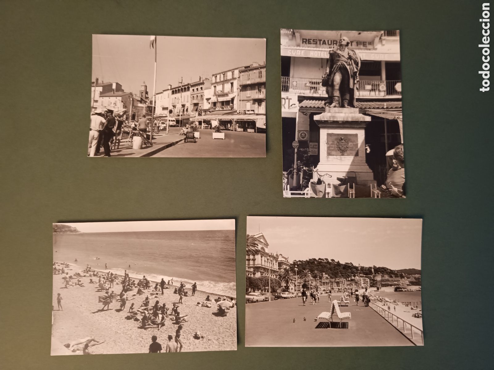 Fotograf&iacute;a antigua: 4 FOTOGRAF&Iacute;AS DE ST. TROPEZ Y NIZA - A&Ntilde;OS 60 - 10,5x7,5cm aprox.
