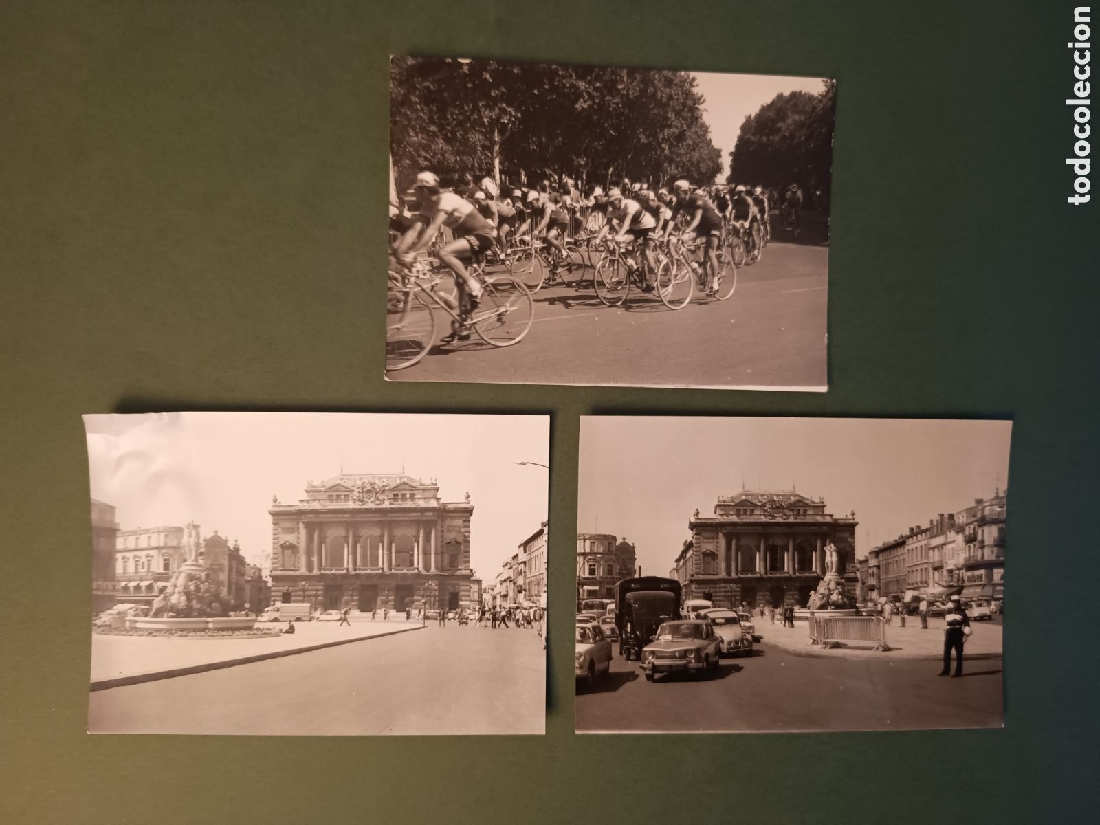 Photographie ancienne: 3 FOTOGRAF&Iacute;AS DE MONTPELLIER - TOUR DE FRANCIA 1965 - 10,5x7,5cm aprox.